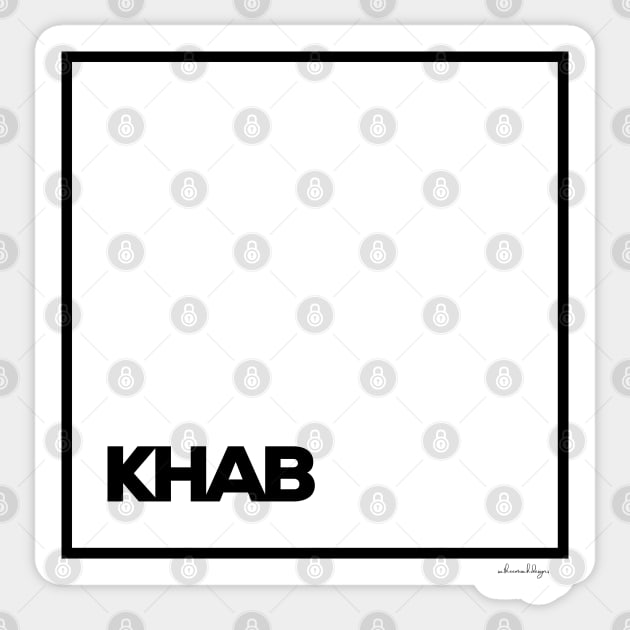 KHAB Sticker by satheemuahdesigns